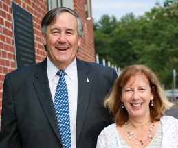 David Ives ’75 P’07 and Pamela Burch P’07. Link to their story